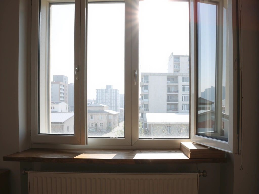 Temiz pencere ışığı